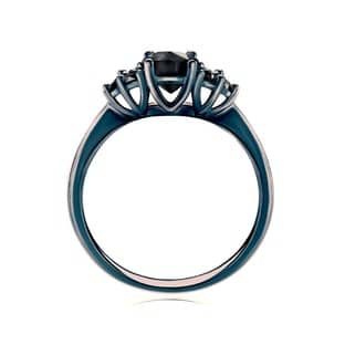 Emerald Rings: Black Gold Black Diamond Rings: Black Gold