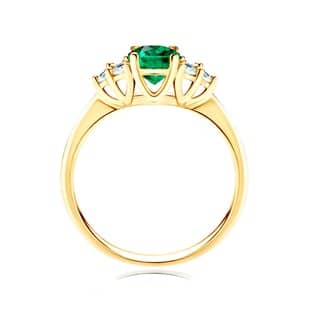 Emerald Rings: Side-Stone Emerald Rings: Side-Stone