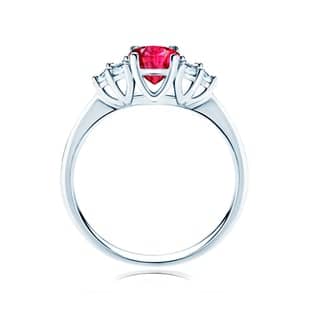 White Gold Rings: Ruby White Gold Rings: Ruby