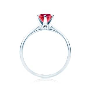 Ruby Engagement Rings: White Gold Ruby Engagement Rings: White Gold